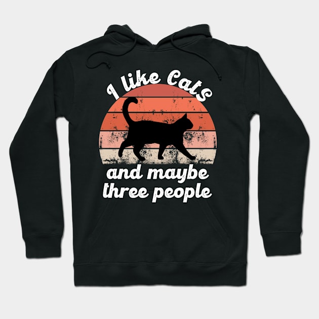 i like cats and maybe three people Hoodie by hatem